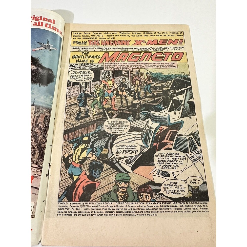 UNCANNY X-MEN #104 MARVEL COMICS 1977 1st APPEARANCE OF THE STARJAMMERS - Picture 8 of 13